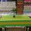 2015 Newest colorful stripe design plastic tablecloth with waved/straight edge