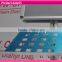 A1 Poster Stand, Snap Open, 2 Literature Trays, Round Base - silver