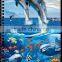3D emboss spot-uv coating paper cover notebook