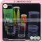 Decorative colorful cylinder tube vase plastic