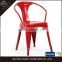 Colorful Vintage Industrial Metal Marais Dining Stacking Chairs