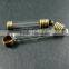 8x30mm Transparent Tube Glass Bottle 5mm Mouth Bronze Bail Perfume Vial Pendant Wish Charm DIY Supplies 1810280