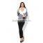 Pretty steps winter warm ladies casual tight black jean pants fat woman