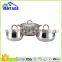10pcs induction frypan saucepan casserole stainless steel pot non stick cookware