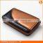 Luxury gold color credit card holder with PU leather material as promotional gift