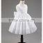 Wholesale Stylish White Puffy Flower Girl Wedding Dress Lace Big Bow Party Tulle Flower Princess Wedding Dresses