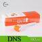 White handle orange head biogenesis dns derma roller for face and scalp treatment