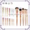 7/8pcs rose gold/silver/gold metal powder buffing makeup brush set foundation brush