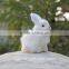 faux white rabbit make fur life size animal replica easter bunny