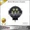 7" 60W round LED work light Jeep Wrangler offroad 4x4 racing buddy vehicles heavy duty equipment led flood lamp