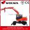 high lift wooden log loader with grapple for sale