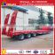 heavy vehicle 3 axle low bed truck semi trailer and used extendable low bed trailer 100 ton dimensions