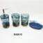 Complete bath sets products novel resign home decoration 2016 hot sale products