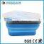 2016 White Collar required silicone lunch box, foldable silicone box, lunch case