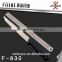 20cm 3Cr14 stainless steel fishing tackle fishing knife with sheath F-830