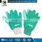 Drill cotton garden glove with PVC dots