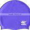 High quality yellow water proof swimming caps and customized silicone swim cap(CAP-112)