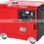 5KW silent diesel generator price, 186F engine diesel generator with wheel,diesel generator with america socket