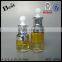 hot products cosmetic packaging fancy 30ml glass bottle with white big dropper yellow dropper bottle with silver aluminum top