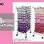 Metal kitchen vegetable storage cart, space saver mobile bathroom storage rack