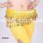 Oriental crochet belly dance hip scarf with beaded tassels