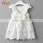 Latest New Model Children Frocks Designs 2016 White Crochet Lace Girl Dress