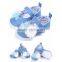 Baby Pre-Walker Flower Appliqued Dress Solid White Mary Jane Infant Shoes colourful