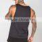 Black Reverse Vest Mesh Body with 100% Cotton Trims Tank Top Men Gym Custom Dri-Fit Stringer Tank Top Wholesale