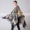 2017 Spring new item ladies scarf Western style Bohemia style tassels model imitated cashmere material women cloak