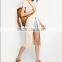 Women blank cotton longline design t shirt