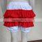 2017 Summer Little Angel Beautiful Ruffle Shorts Baby Girls White Red Color Ruffle Shorts