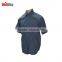 solid colour short sleeve men's cotton/linen shirt