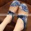 cutout blue cloud homemade linen sandals comfortable fisherman shoe folk slippers/Chinese ethnic flavor casual linen shoes