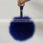 Fur Ball Pom Pom Keychain for Car Key Ring or Handbag Accessories