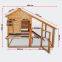 Wooden Rodent house Bunny hutch Hen coop Pet house Free run Enclosure