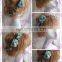 Aidocrystal classic blue hair flower headwear wedding tiaras bride crown hair accessories
