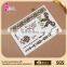 Non-toxic Waterproof tattoo feature blue and silver foil tattoo sticker metal temporary tattoo sticker