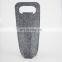 factory supply customized size felt wine bottle bag in leather