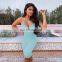 Wholesales Cheap Price Women V Neck Sexy Mini Dress Ladies Bodycon Slip Casual Dresses Women Clothing