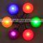 Manufacturer wholesale multi-colors plastic round cat pet dog led light ball tag