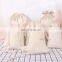 Customized logo cotton canvas bag drawstring bag Storage bag