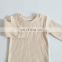 Wholesale Elastic Autumn Long Sleeve Baby Pyjama Set Organic Cotton Sleepsuit