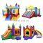 commercial popular inflatable bounce house jumping castle slide with ocean ball pit pond