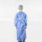 Perfessional AAMI Non woven waterproof Level 2 Ultrasonic roll seam welding Disposable surgical isolation gown
