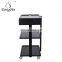 salon trolley wheel platform trolley with drawers and lamp