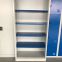 Book shelf blue and gray color office steel cabinet without door H1850XW900XD400mm
