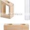 3pcs set Glass Air Planter Bulb Test Tube Plant Terrarium wood plant stand wooden shelf