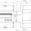 Low cost 4 din 90x72mm rail mounted single phase smart kwh energy meter