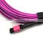 unionfiber oem odm high quality hot saling LC/UPC 1.0Meter OM4 Multi Mode 50/125 OM4 violet lc multimode fiber optic pigtail