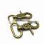 Metal Rotary Die Casting Spring Solid Brass Heavy Duty Swivel Key Ring Snap Hook Handbag